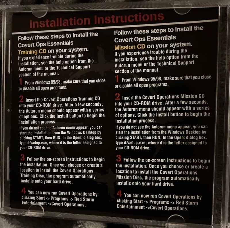 Tom Clancy's Rainbow Six: Covert Ops Essentials (2000) PC GAME. SEE DESCRIPTION gallery
