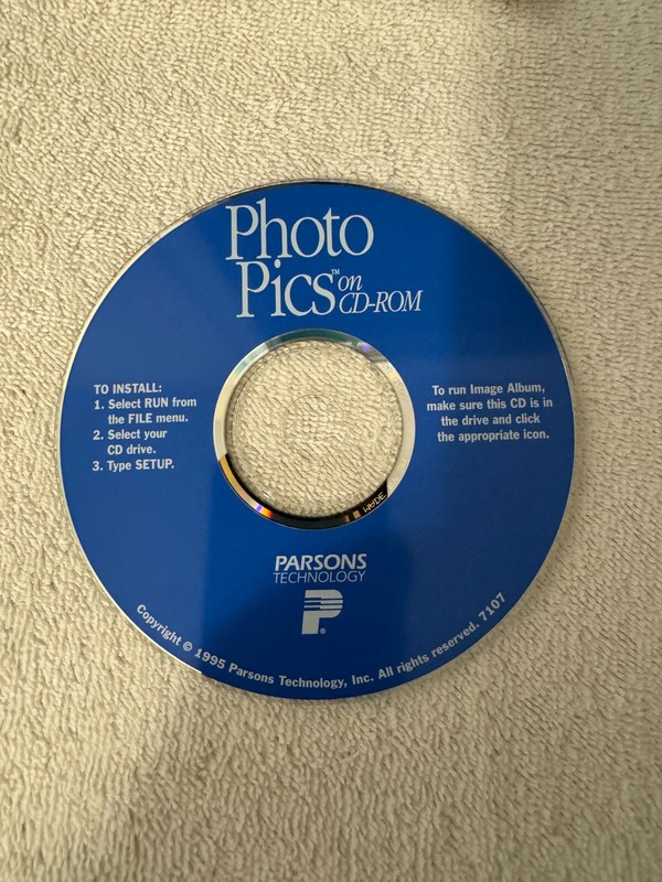 Parsons Photo Pics on CD-ROM 1995 DISC ONLY!