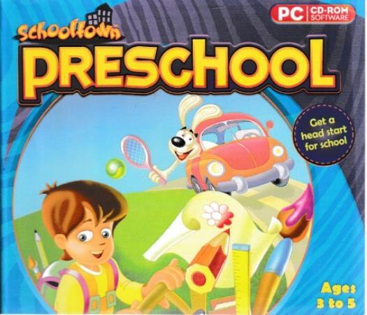 Schooltown Preschool PC CD words vocabulary spelling math red fish monster game