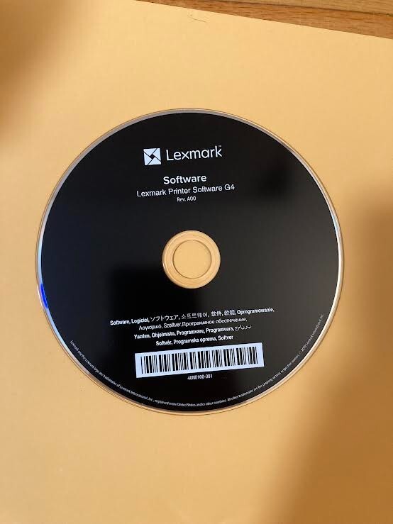 Genuine Lexmark Printer Software G4 CD ROM Software CD Driver Disk