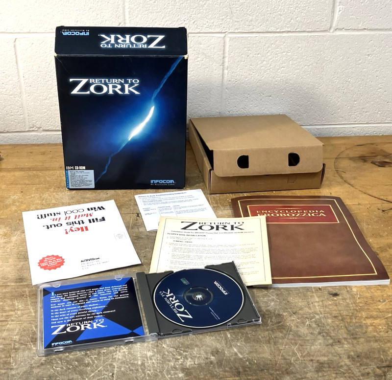 Return to Zork PC Infocom IMB CD-ROM 1993 complete with cd manual etc