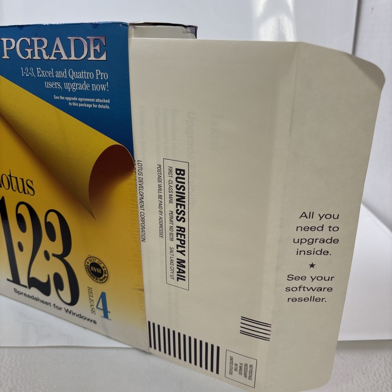 Lotus 1-2-3 Spreadsheet Release 4 Upgrade Vintage Software Disks Sealed 1993 gallery