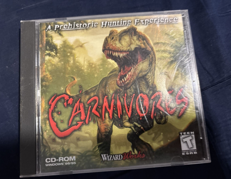 WizardWorks Carnivores PC Game CD-ROM for Windows 98/95, English