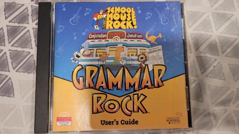 Creative Wonders School House Rock Grammar Rock CD-ROM English Windows Macintosh