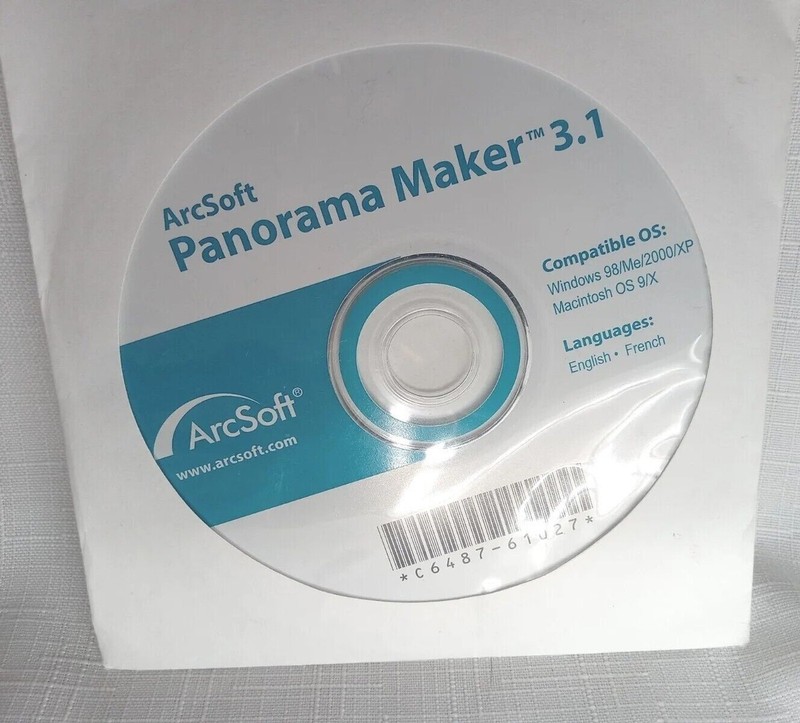 5/$25 ArcSoft Panorama Maker 3.1 PC CD Photo Maker