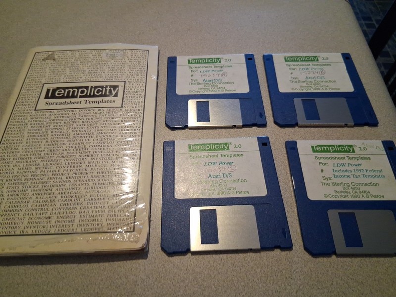 LDW Power Templicity Spreadsheet Tem Atari 520/1040 ST/STE (ds drive)