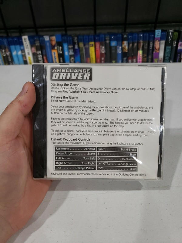 Ambulance Driver PC CD ROM B501 BRAND NEW SEALED IN WRAP STILL USA 🇺🇸