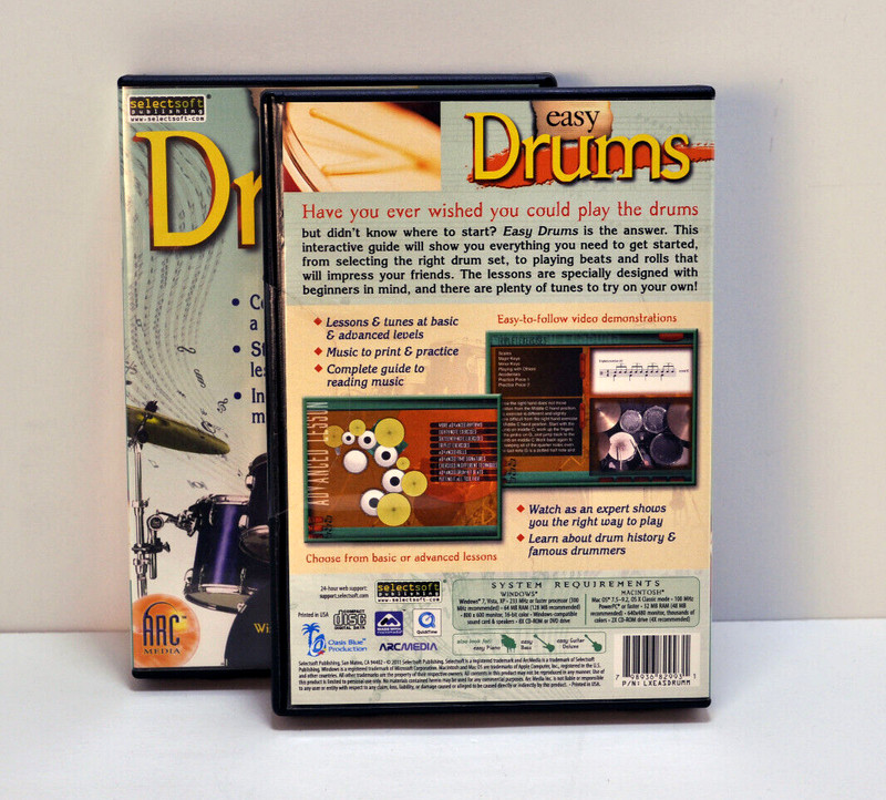 ArcMedia Easy Drums for Computer DVD For PC And Mac - NEW gallery