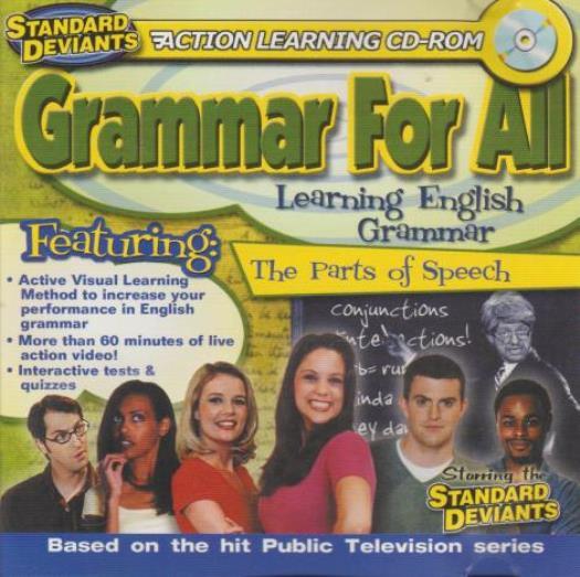 Standard Deviants Grammar For All: Learning English: The Parts Of Speech PC CD