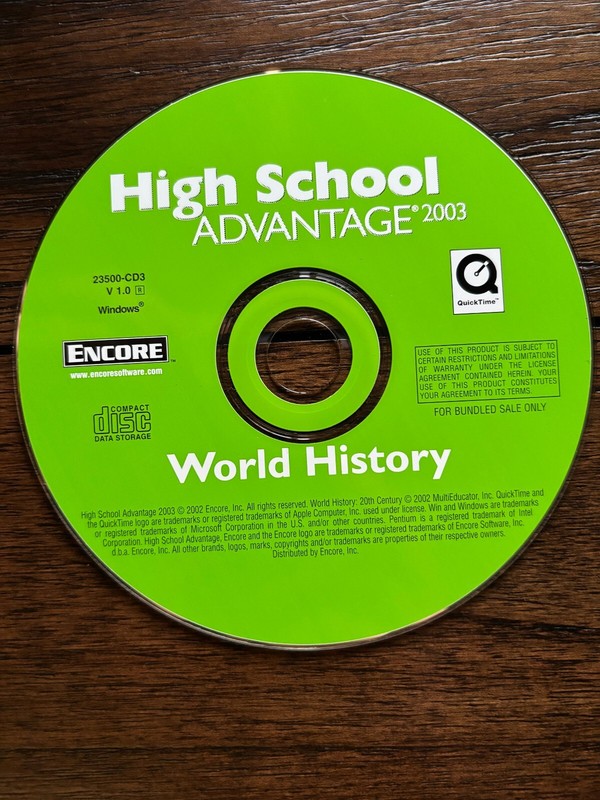High School Advantage – World History CD