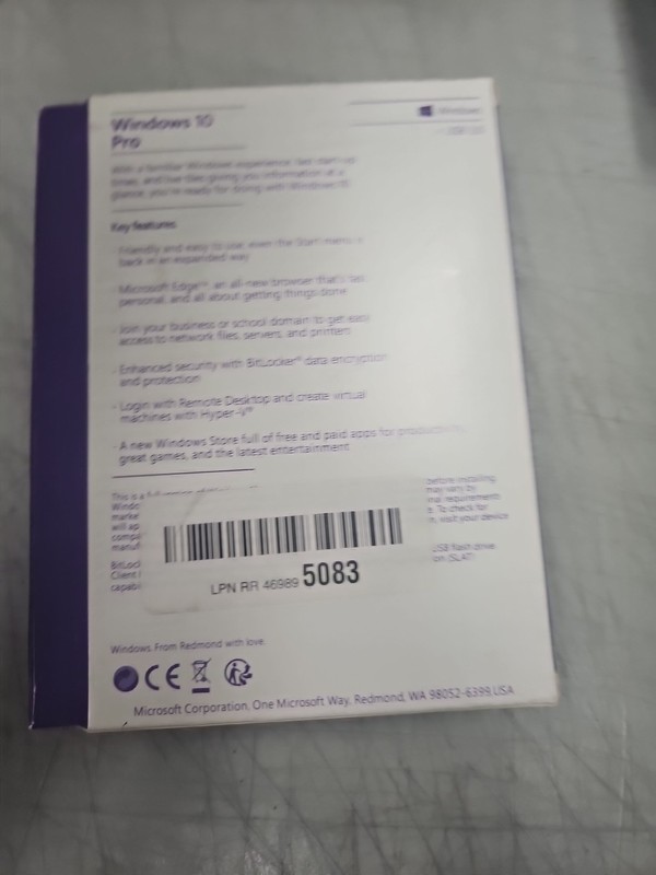 Microsoft Windows 10 Pro Full Version Retail Box Opened Key Unverified gallery