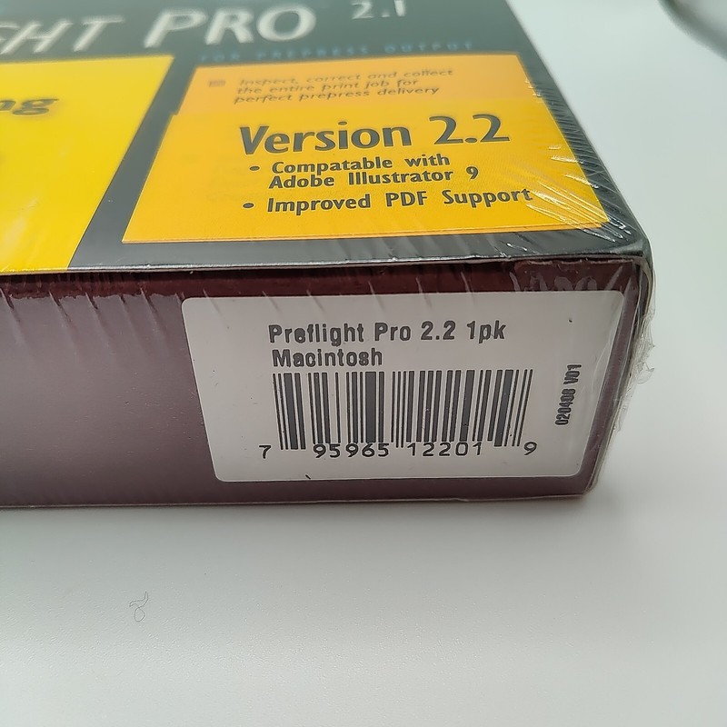Rare Brand New Sealed 1988 Extensis Preflight Pro 2.1 Package Collectible gallery
