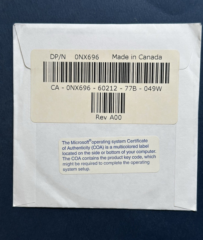 NEW OEM Dell Windows Vista Business Reinstallation DVD 32Bit Operating System CD gallery