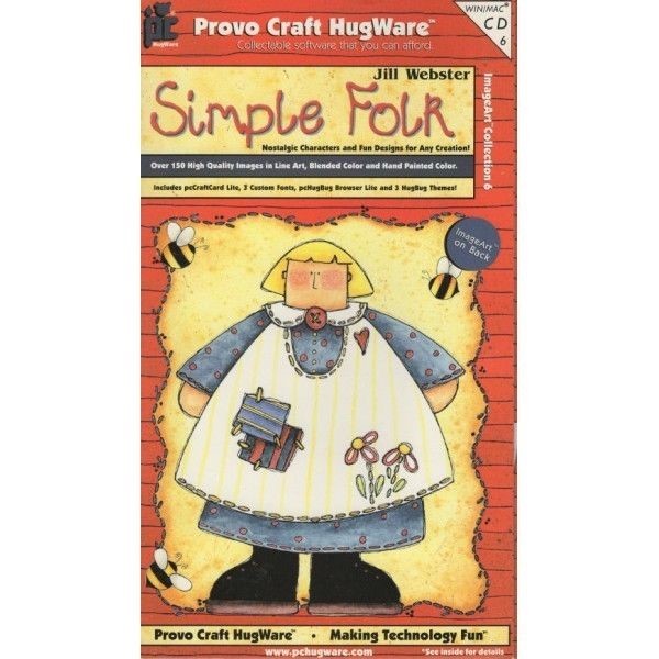 SIMPLE FOLK Borders Frames Tags Country Everyday Design Provo Craft HugWare CD 6