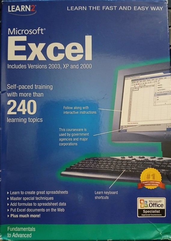 Learn2 Microsoft Excel (includes versions 2003/XP/2000) Fundentals to Advanced