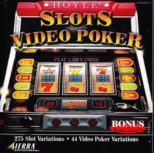 Hoyle Slots & Video Poker ’99 PC CD ghost monster food fortune horse racing game