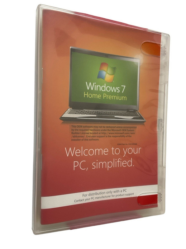 Microsoft Windows 7 Home Premium 64-Bit Software W/Product Key