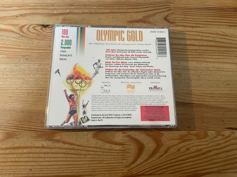 CD ROM Olympic Gold - 100th Anniversary. History (1 Disc) BMG S.E.A. MULTIMEDIA jc gallery