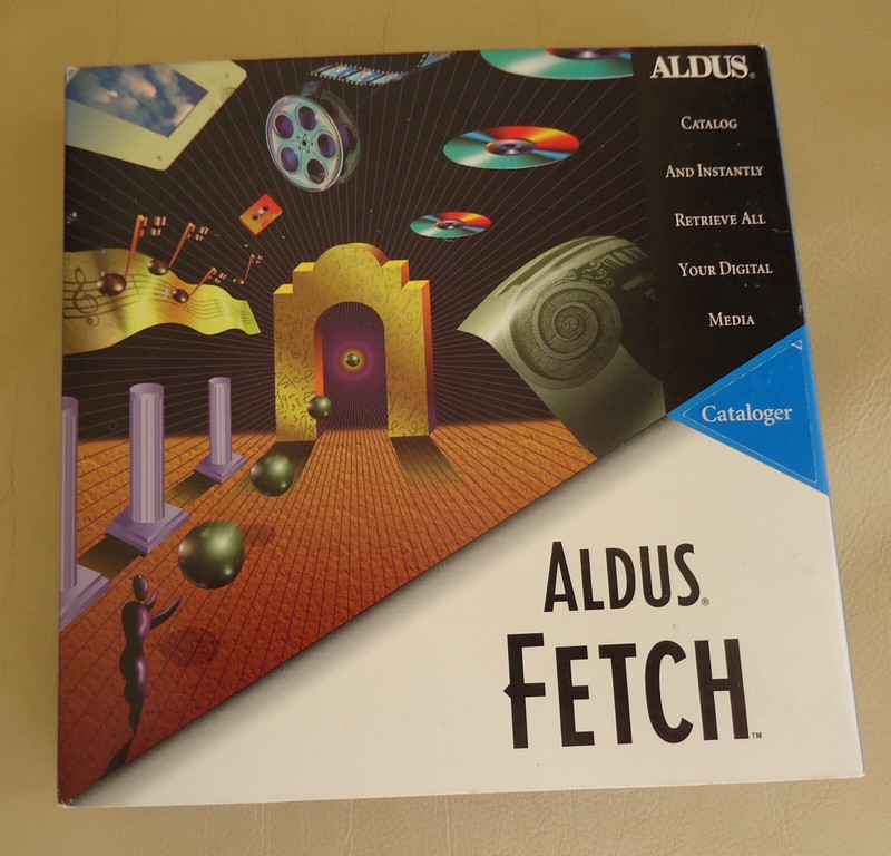 ALDUS FETCH Cataloger Ver 1.2 Floppy Disk 3.5” Media Software Apple Mac