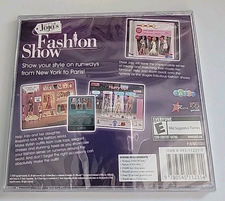 New Sealed JoJo's Fashion Show PC CD-ROM. Fun and creative experience. gallery
