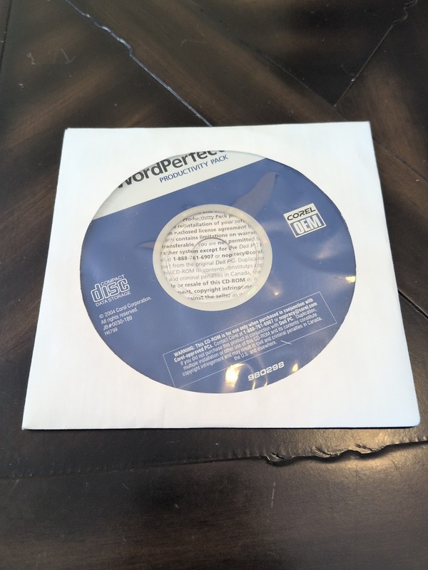 2004 Corel WordPerfect Productivity Pack PC CD ROM OEM Windows Word Perfect