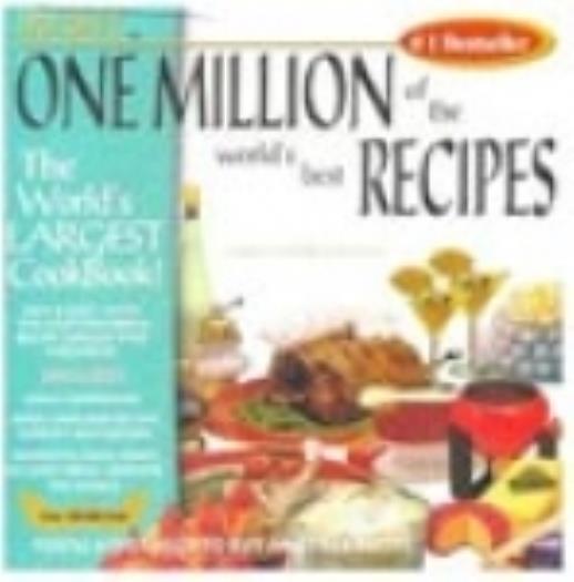 One Million Recipes PC CD Nutridata cooking compilation diabetics cookbooks bake