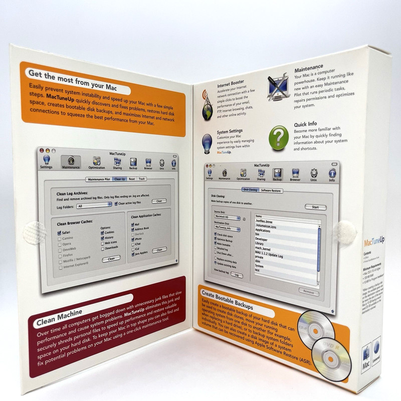 Macware MacTuneUp v3.4.2 Mac OS X Big Box Utility Software Complete gallery