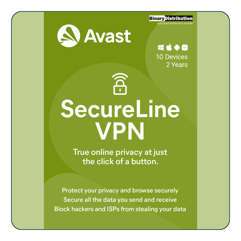 Avast SecureLine VPN 2026 – 10 Devices – 2 Years [Download]