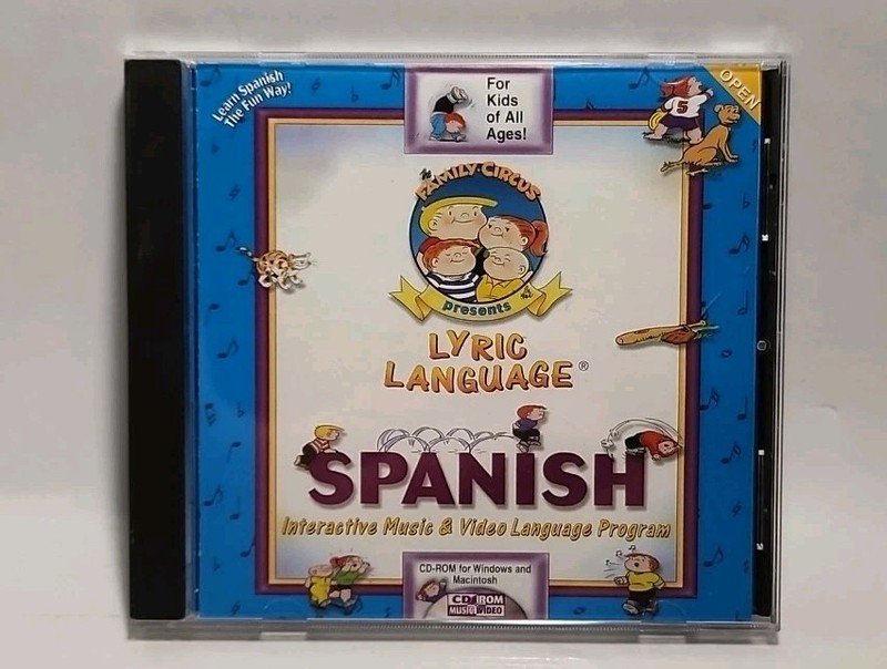 The Family Circus presents Lyric Language Spanish CD-ROM MS DOS/Mac 1994 6229