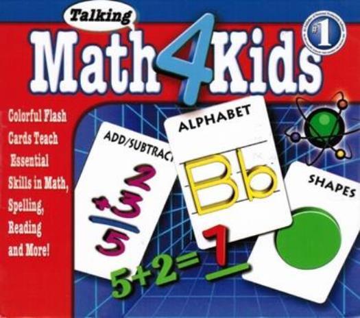 Talking Math 4 Kids PC CD flash cards teach children math spelling reading game