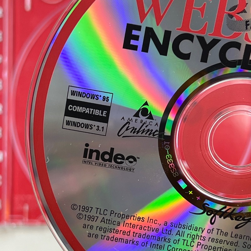 Webster's Interactive Encyclopedia CD-ROM 1997 Windows 95/3.1 Compatible gallery