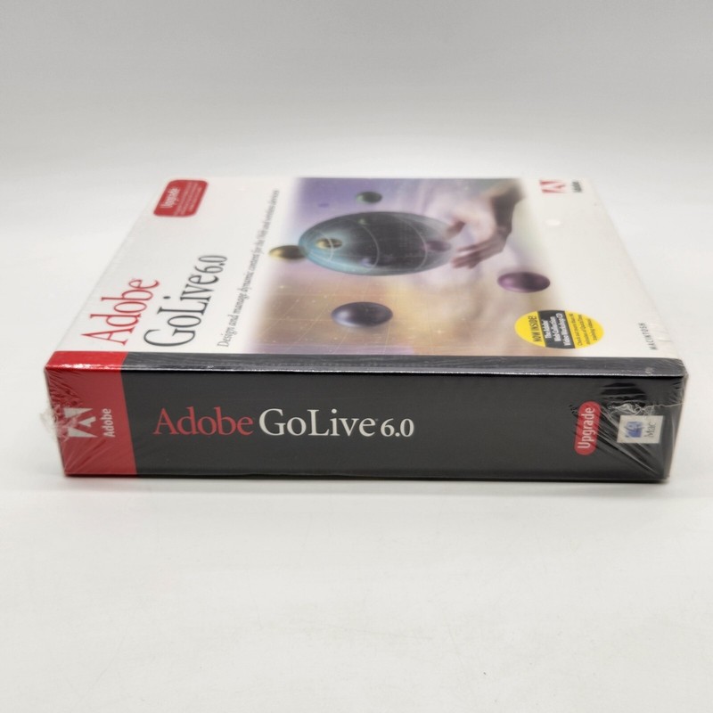 Adobe GoLive6.0 Upgrade Macintosh Mac Big Box Vintage Software Sealed gallery