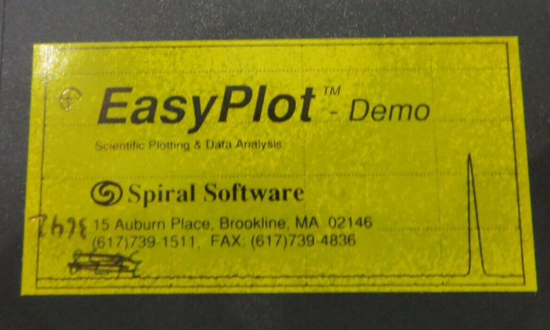 3.5" Floppy Disk EASYPLOT Demo Scientific Plotting & Data Analysis computer disc gallery