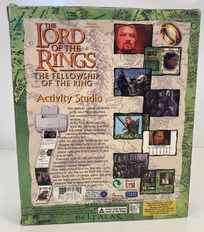 Lot of 2 Lord of the Rings Activity Studio Fellowship of the Ring The Two Towers gallery
