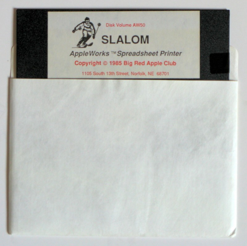 SLALOM AppleWorks Spreadsheet Printer Software for Apple II & IIe, Disk ONLY