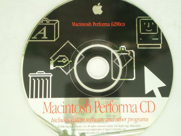 Apple Macintosh Performa 6290CD Install/Restoration CD