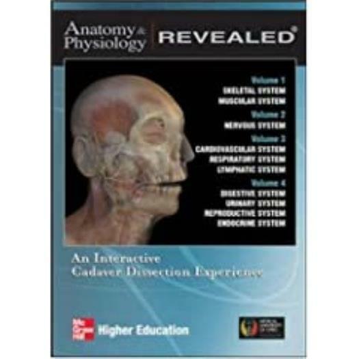 Anatomy & Physiology Revealed Vol 1-4 PC CD biology body cadaver dissection tool