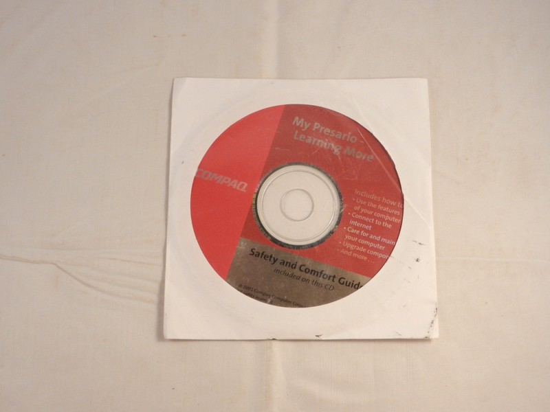 COMPAQ SOFTWARE CD-ROM – MY PRESARIO – SAFETY & COMFORT GUIDE