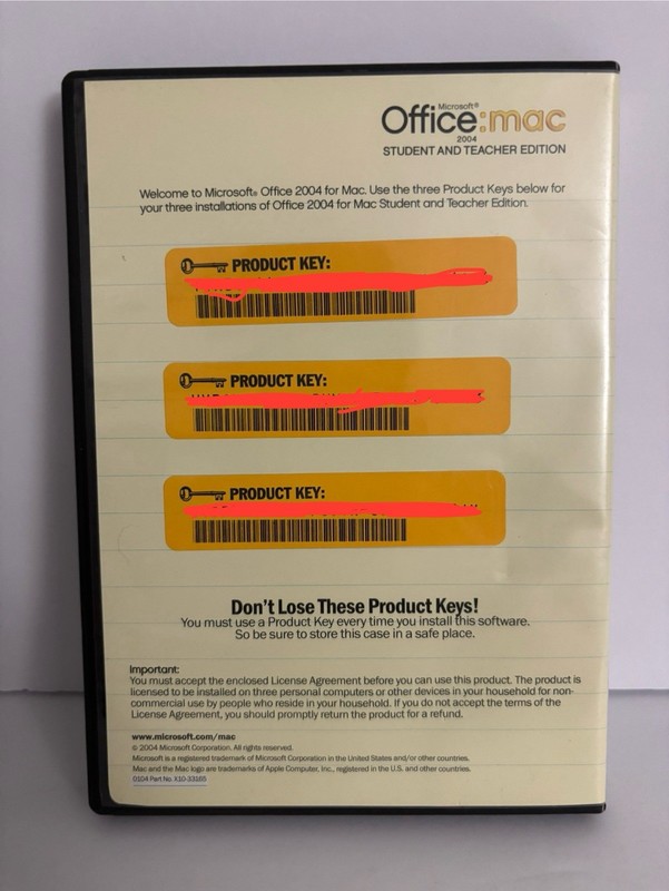 Microsoft Office 2004 for Mac - Student and Teacher Edition w/ 3 Product Keys gallery