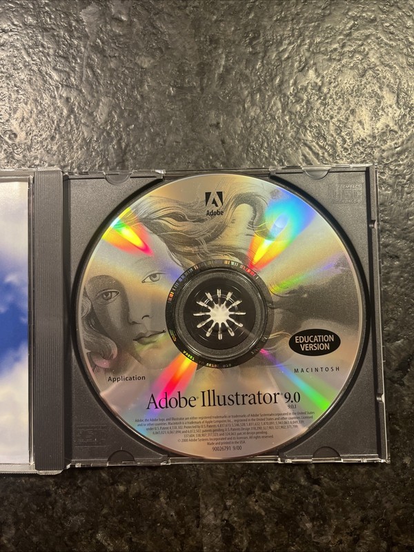 Adobe Illustrator 9 Education Version for Macintosh Mac CD W/ Serial Numbers gallery