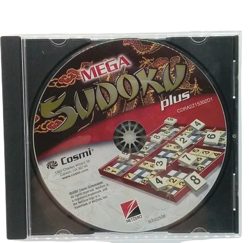 Mega Sudoku Plus PC CD-ROM 2008 Cosmi Games gallery