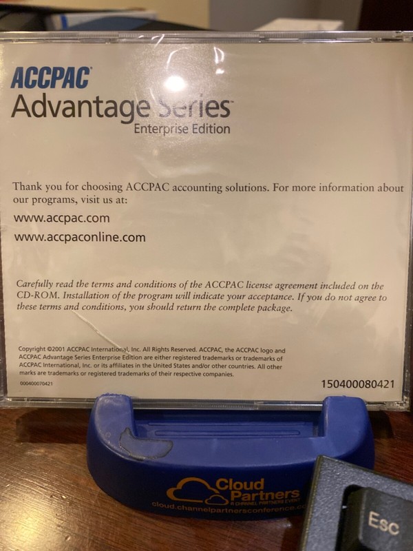 NEW SEALED ACCPAC Advantage Series Enterprise Edition Version 4.2A 30-Day Trial gallery