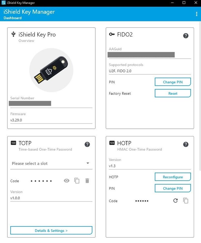 SwissBit Pro V1 Security key passkey USB-A version NFC FIDO2 PIV HOTP TOTP gallery
