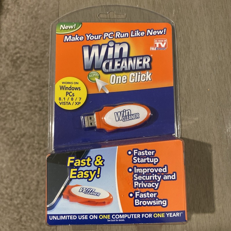 Win Cleaner One Click Professional USB Computer Clean Repair for PC Laptop (NEW)