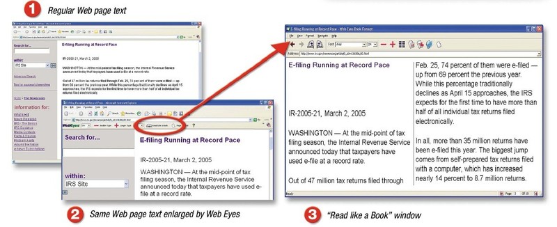 WebEyes 2.2 - Makes the Web Easier to Read Enlarge Text gallery