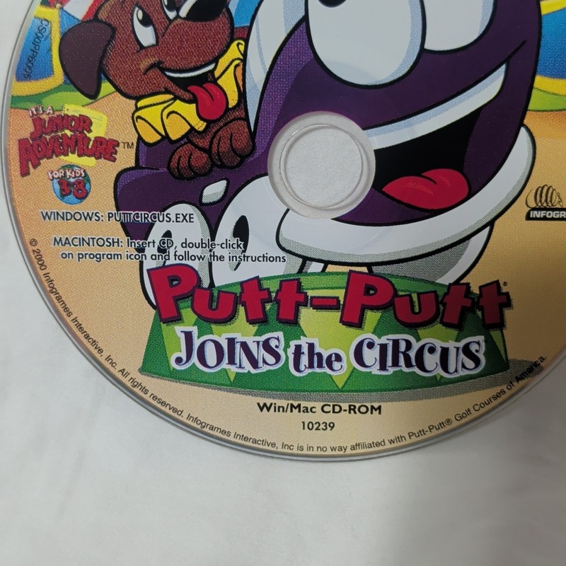 Putt-Putt Joins the Circus *FRAMED CD* Humongous Entertainment gallery