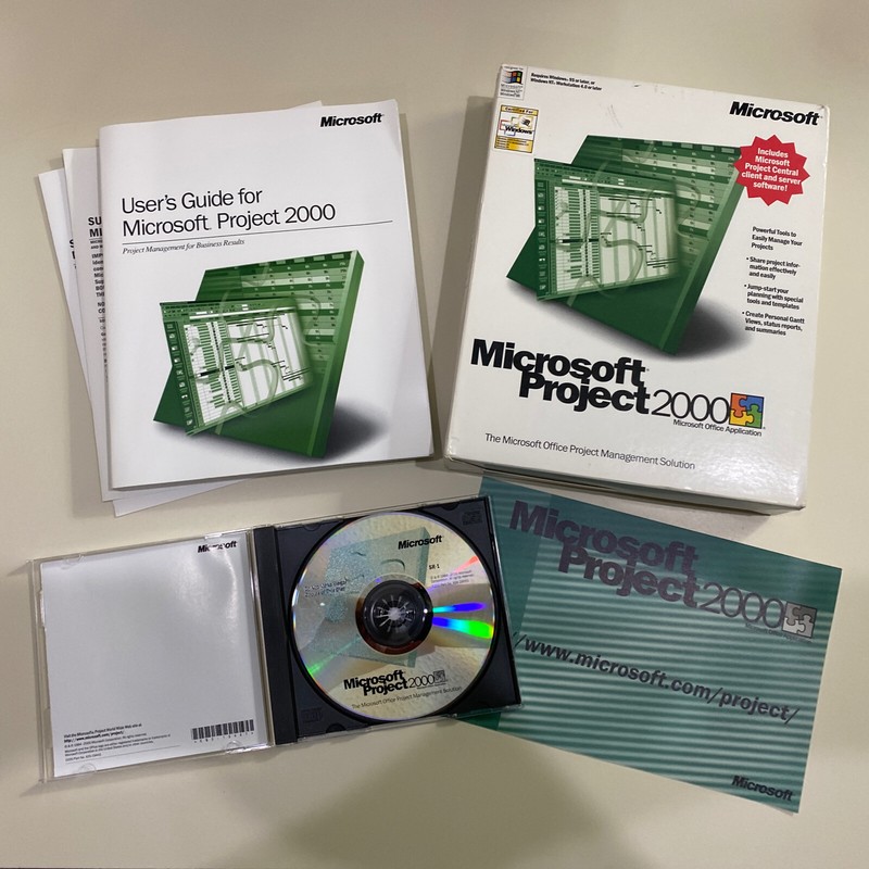 Microsoft Project 2000 w/Project Central Client and Server Software