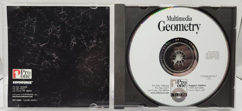 Mathematics Learning Tool Geometry CD-ROM Pro One 1 Software Home School gallery