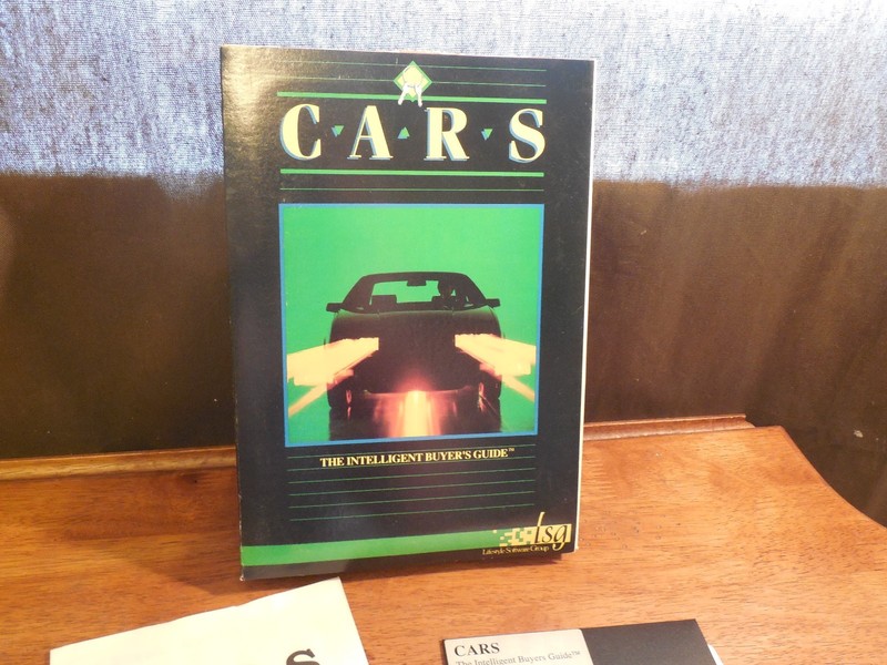 1989 CARS THE INTELLIGENT BUYERS GUIDE W/ BOX MANUAL & DISK FREE SHIPPING gallery