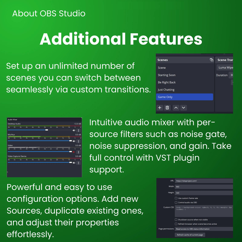 OBS Studio 2026 - Video Recording | Live Streaming Screen Recording Windows Mac gallery